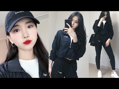 (eng) 반말로 준비하는 나이키 레드립 메이크업 ❤️ 나이키 스타일링 Casual chit chat GRWM Nike Red Lip Makeup | Minjeong Park