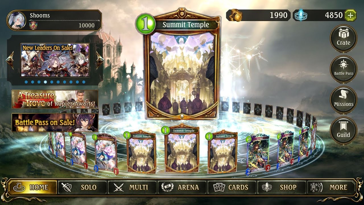 Shadowverse strongest rotation 85% winrate deck??? 23/27 game won havencraft 歴史でローテーション最強のデッキ？？？