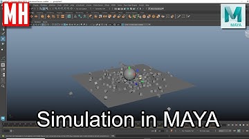 Maya FX tutorial : Running a simulation with Active and Passive Rigid bodies !