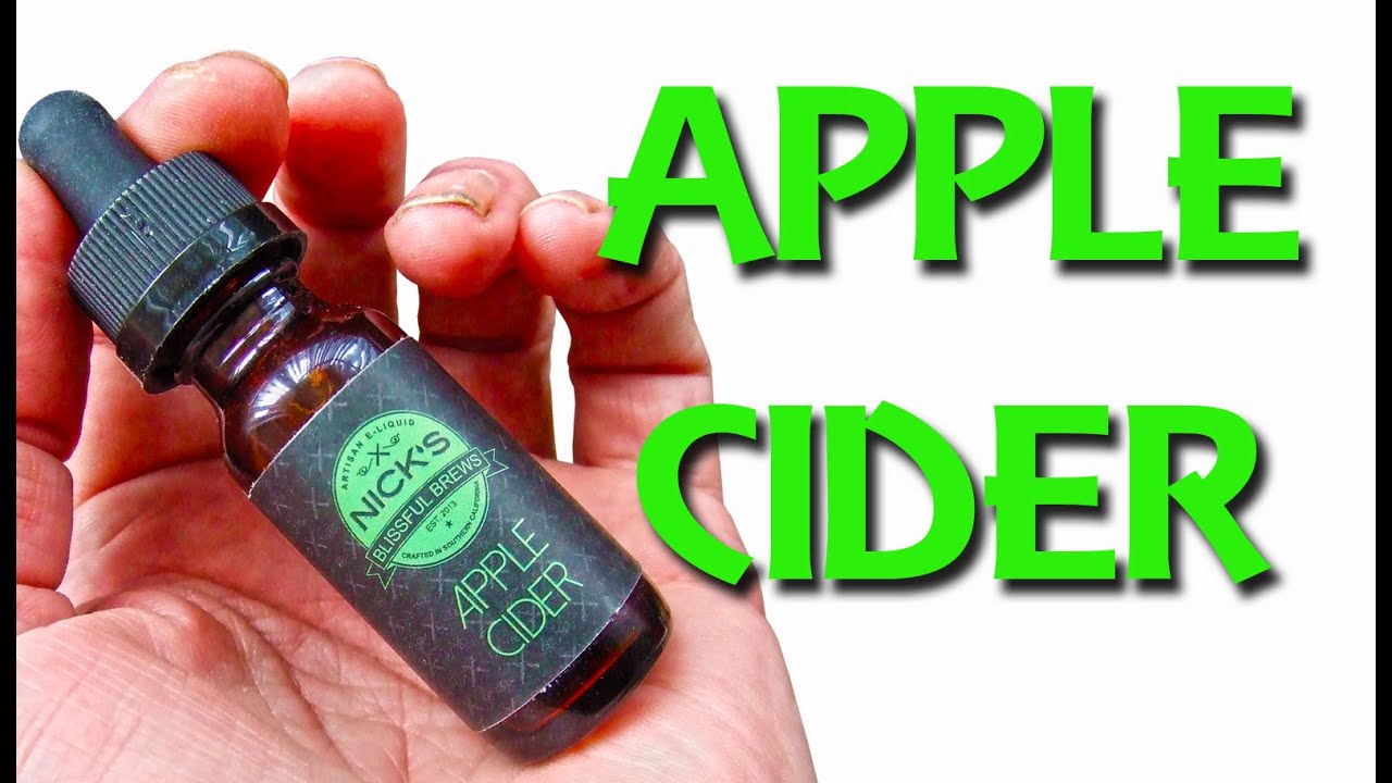 Apple Cider e-juice review professorvapes e-liquid from nicks blissful brews