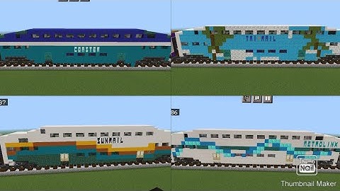 Minecraft Bombardier Bi-level Coach Showcase. Every Railroad!