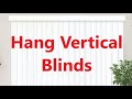 How to install Vertical Blinds (Champion, Levolor, Chiology) Easy, DIY