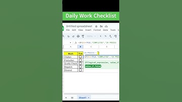 Ultimate Google Sheets Daily Checklist Creation #exceltips #googlesheets #googlespreadsheet