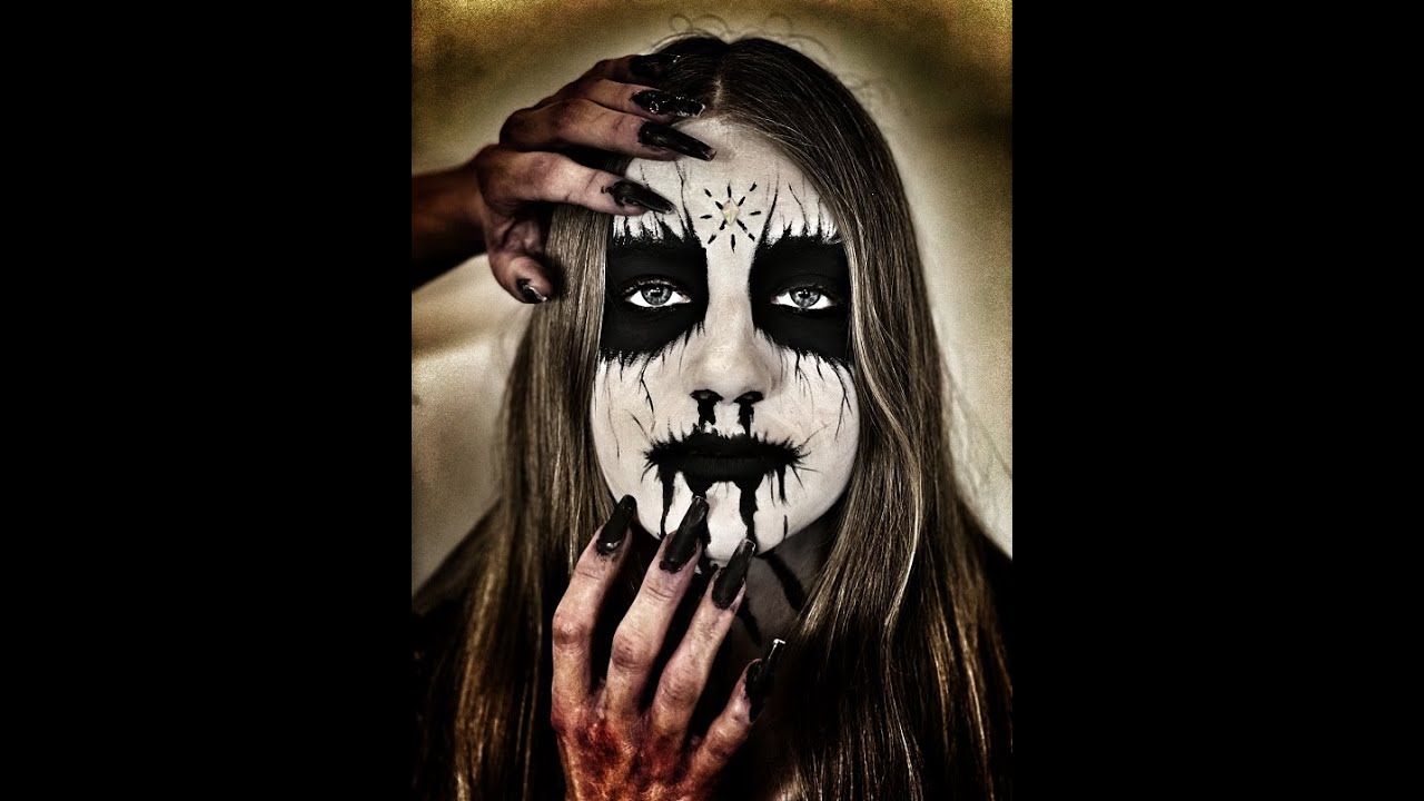 Corpse Paint Mask - Black Metal Art