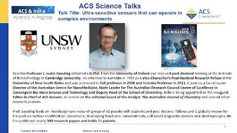 Science Talks Lecture 28: Ultra Sensitive Sensors that can Operate in Complex Environments