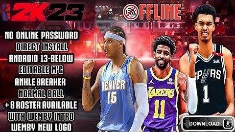 NBA 2K20 TO NBA 2K23 | ANKLE BREAKER | Normal Ball | Offline | Download and Gameplay
