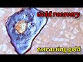 Extracting gold by lead and fire