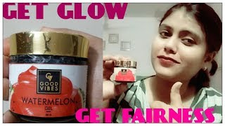 *New* Good Vibes Watermelon Gel | Honest Review & Demo | By Tips And Tricks In Hindi