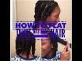 How to | Flat Twist on Dry Natural Hair