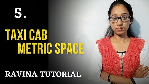5. Taxicab metric || R2 as metric space || Hindi || Metric space