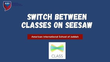 Student How To: Switch Classes on Seesaw