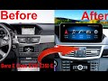 Mercedes Benz E Class E300 E350 Radio upgrade stereo replacement NTG 4.0 Carplay installation