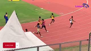 Edwin Gadayi wins men’s 100m final. 3rd GA Open championship. Kumasi2024.