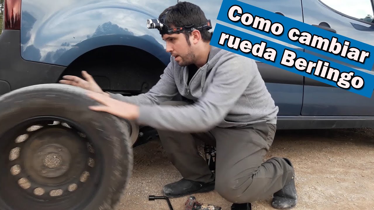 Como cambiar la rueda de repuesto en la Citroën Berlingo 2017 - YouTube