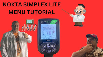 NOKTA SIMPLEX LITE MENU LAYOUT