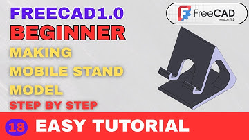 How to Make a Mobile Stand Model in FreeCAD 1.0 | Step-by-Step 3D Design Tutorial