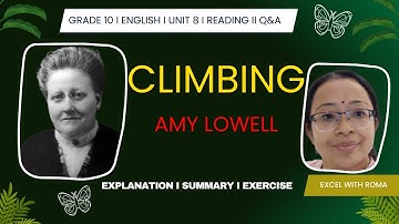 Climbing: A Perseverance Poem | Summary, Analysis & Explanation in English