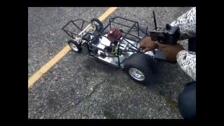 quarter scale dragster test runs