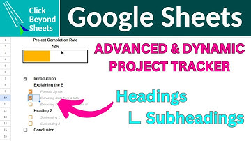 Advanced & Dynamic Project Tracker with Progress Bar in Google Sheets & Excel