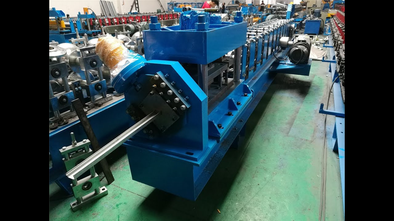 garage-door-guide-rail-track-roll-forming-machine-youtube