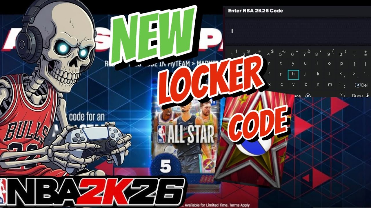 New All Star Locker Code for NBA 2K26. Hurry and redeem.