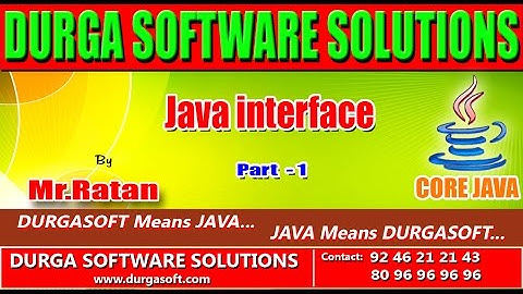 Core Java ||  Interface Part - 1