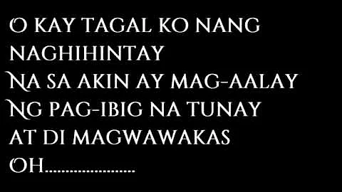 Pangarap Ko ang Ibigin ka - Erik Santos karaoke with lyrics HQ