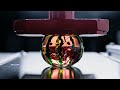 Slow Motion Hydraulic Press CRUSHES Glass Watermelon Satisfying ASMR 