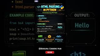 Python HTML Parsing Explained Simply |Learn Web Scraping Basics with Python | Extract HTML Data Fast
