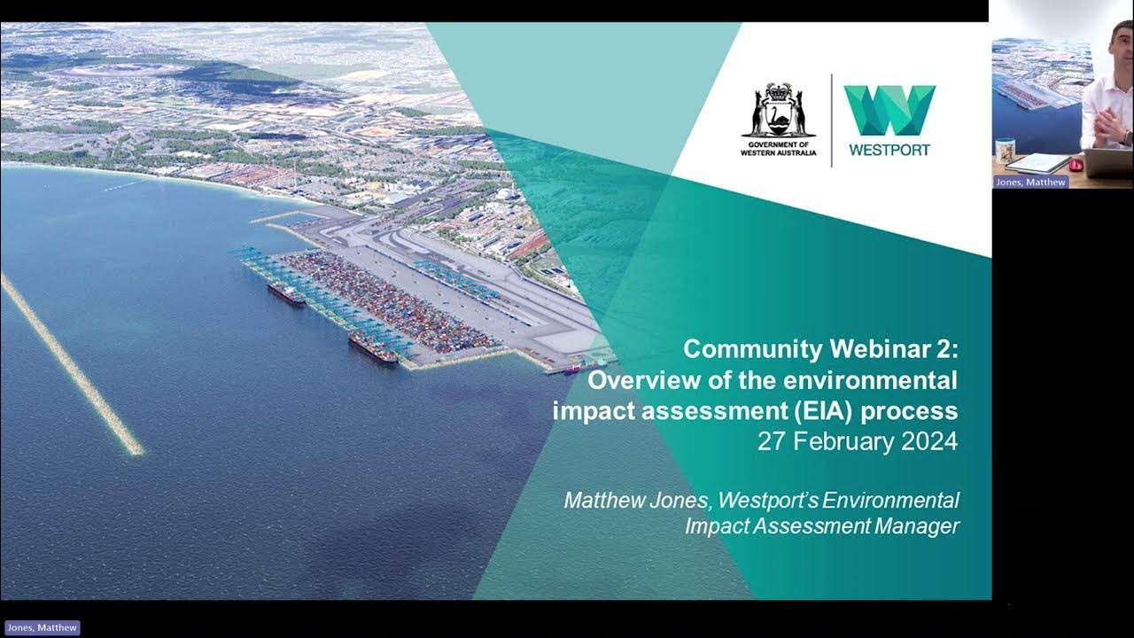 Westport Community Webinar 2 An overview of the marine environmental
