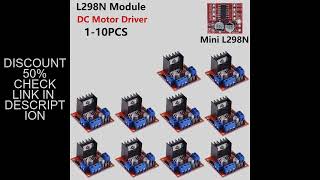 L298N Dc Motor Driver Module L298N Stepper Motor Smart Car Robot Breadboard Peltier High Power L298