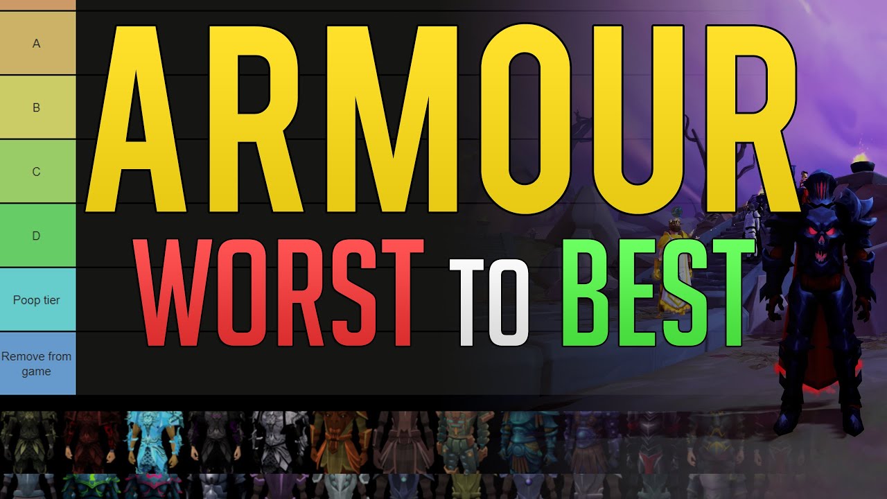 Ranking Runescape 3 Melee Armour WORST to BEST (Aesthetically)