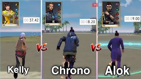 Speed Test || Alok Vs Kelly Vs Chrono Free Fire para Samsung SAMSUNG,A3,A5,A6,A7,J2,J5,J7,S5,S6,S7