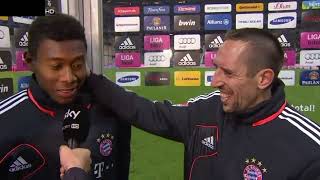 SCHAU NET SO BLED - Alaba und Ribery im legendären Interview