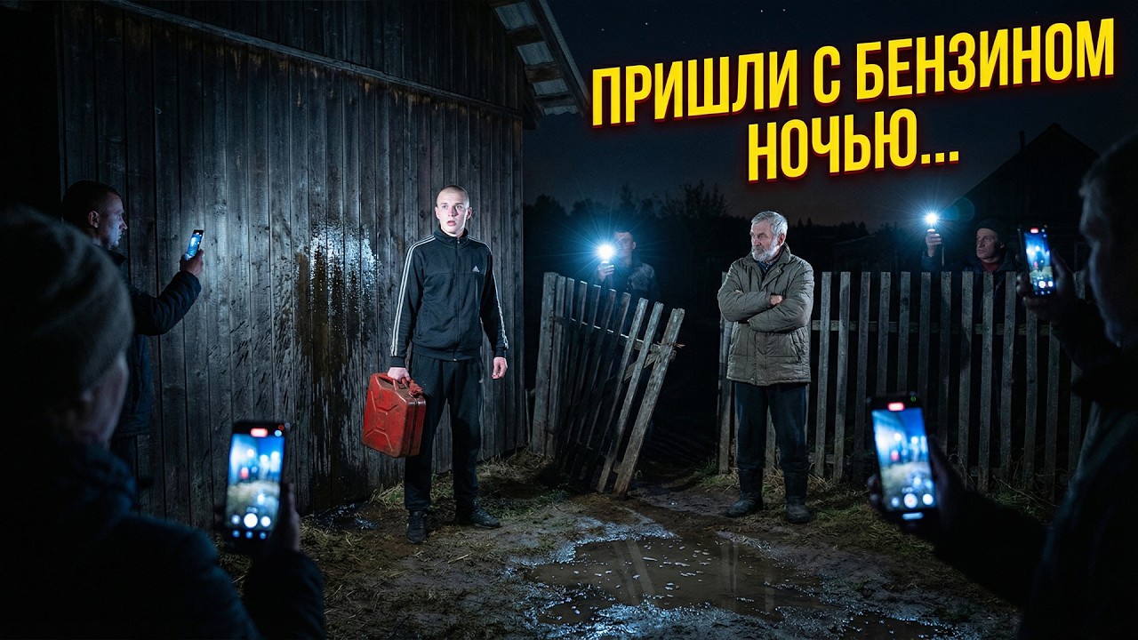 Они пришли к его матери с канистрой бензина ночью. Не знали, что во дворе их ждут 7 свидетелей...