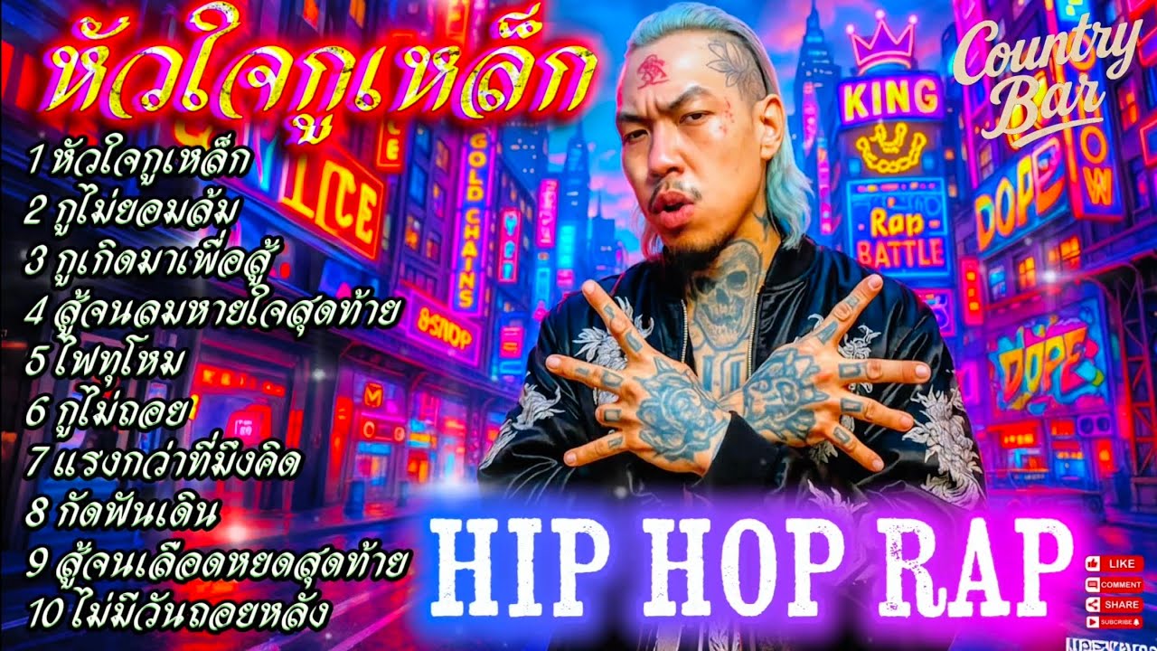 🔥รวมเพลงRap hip-hop🔥หัวใจกูเหล็ก👊👊✌👊🔥#รวมเพลงแร็พ #เพลงแร็พ #hiphop #rap #แร็ป2025 #rap2025