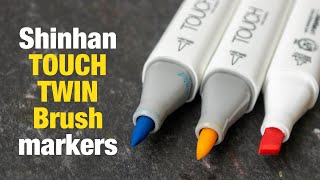 Shinhan TOUCH TWIN Brush Markers (review)