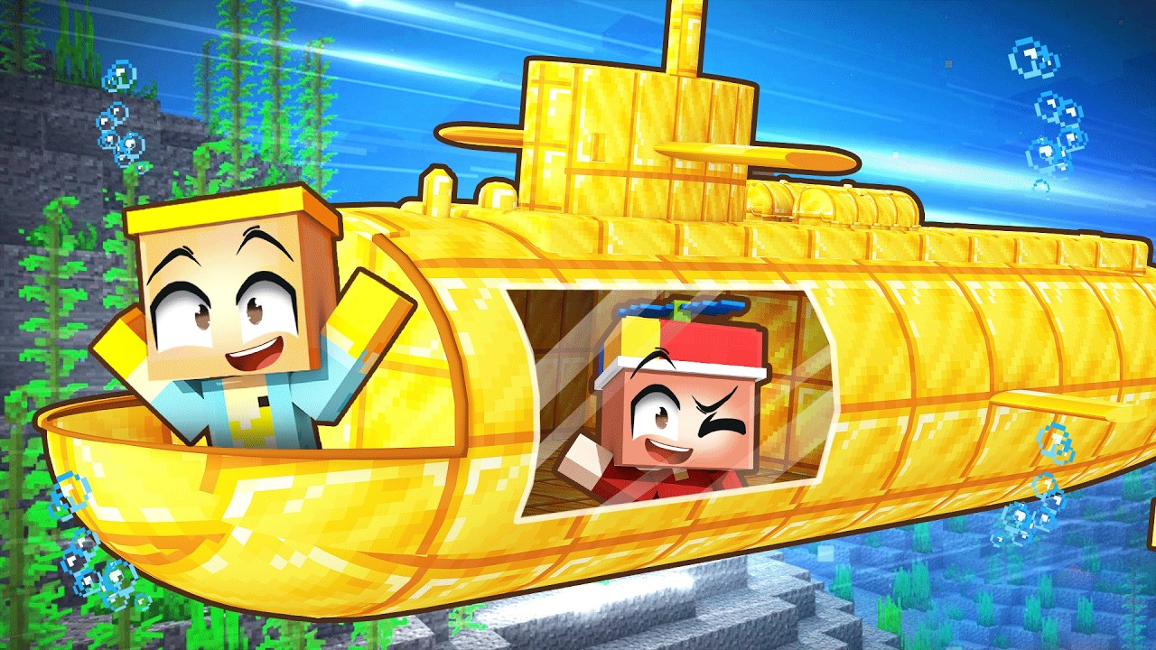 Faire un SOUS-MARIN fonctionnel dans Minecraft ! - YouTube