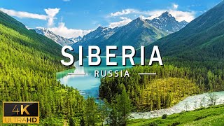 FLYING OVER SEBERIA (4K UHD) - Relaxing Music Along With Beautiful Nature Videos - 4K Video UHD