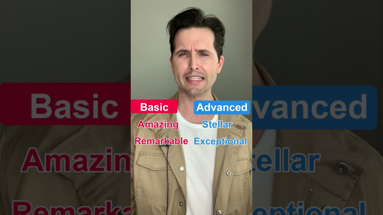 Basic vs Advanced English Vocabulary Adjectives 2 | ESL Lesson