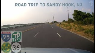 Detailed Jersey Shore Drive: Sandy Hook, NJ via NJ Turnpike/I-95(S), Garden State Parkway(S), NJ Route 36(E) Information