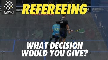 Squash Refereeing: Simon Rösner V Borja Golan -  No let