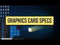 How to Check Graphics Card Specs on Windows 10