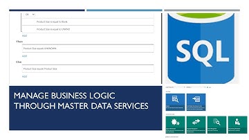Creating Business Rules in Master Data Services