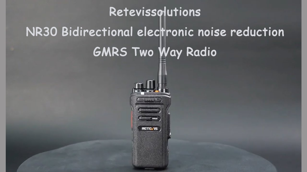 NR30 Noise Cancelling Group Call Waterproof GMRS Radio