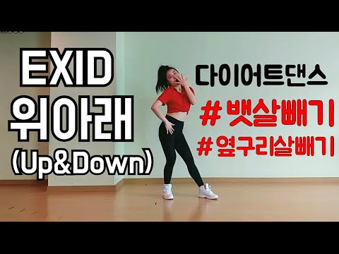 EXID 이엑스아이디 위아래 Up Down 거울모드 MIRRORED 쉬운댄스 쉬운안무 쉬운다이어트댄스 아이돌쉬운춤 뱃살 옆구리살 빼는춤