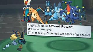 WEAKNESS POLICY COSMIC POWER SIGILYPH...EPIC POKEMON SHOWDOWN SWEEP