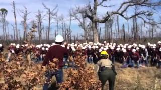 Aggies Beat the H Outta Wildfire at Bastrop State Park