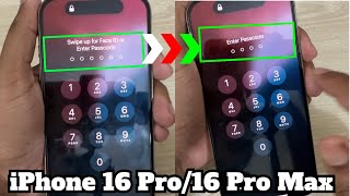 iPhone 16 Pro/Max : how to change passcode 6 digit to 4 Digit