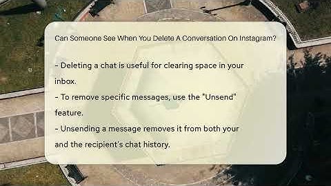 Can Someone See When You Delete A Conversation On Instagram? - Everyday-Networking